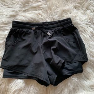 All In Motion Black Workout Shorts Size 10/12 NWT